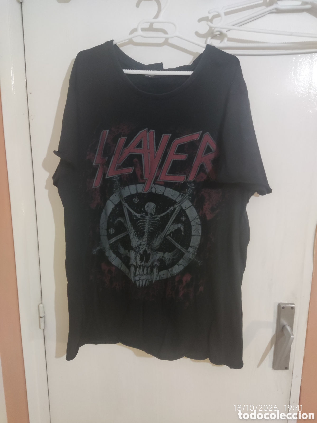 Segunda mano: CAMISETA SLAYER DE MANGA CORTA TALLA XL