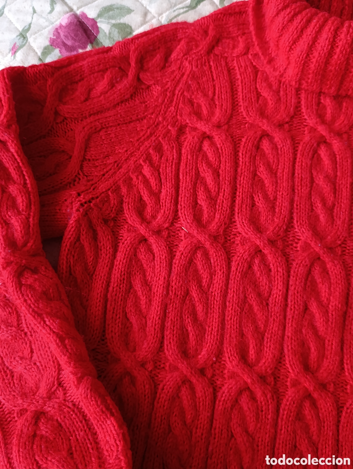 Segunda mano: Jersey artesanal en color rojo - Foto 2