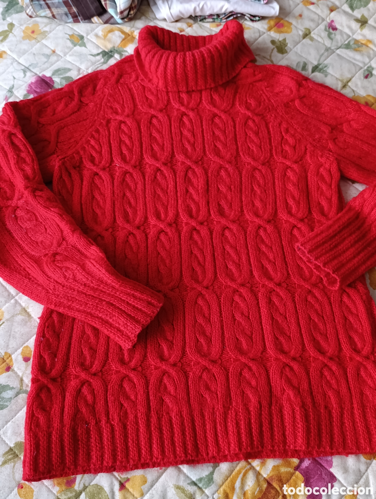 Segunda mano: Jersey artesanal en color rojo - Foto 3