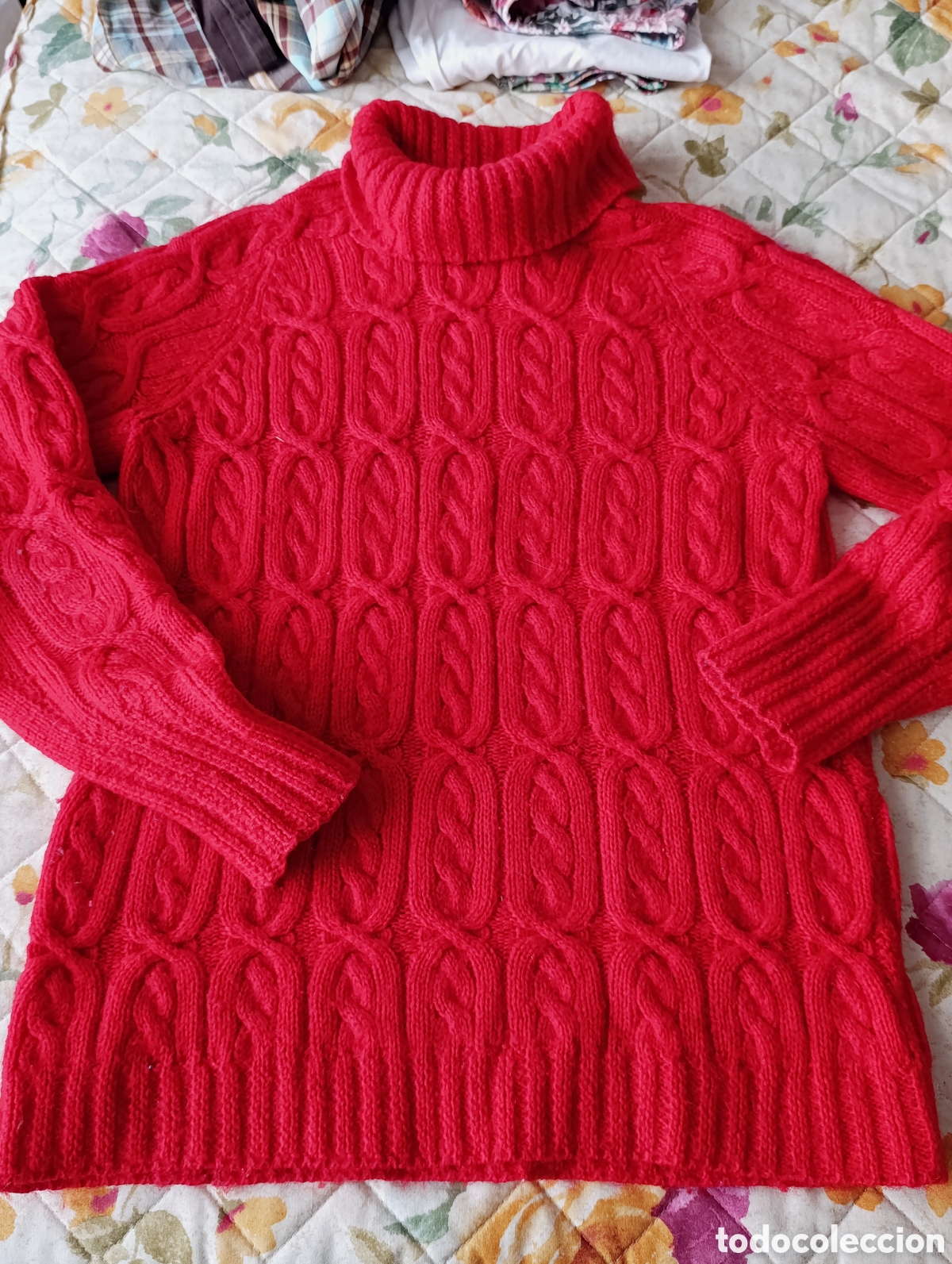 Segunda mano: Jersey artesanal en color rojo - Foto 4