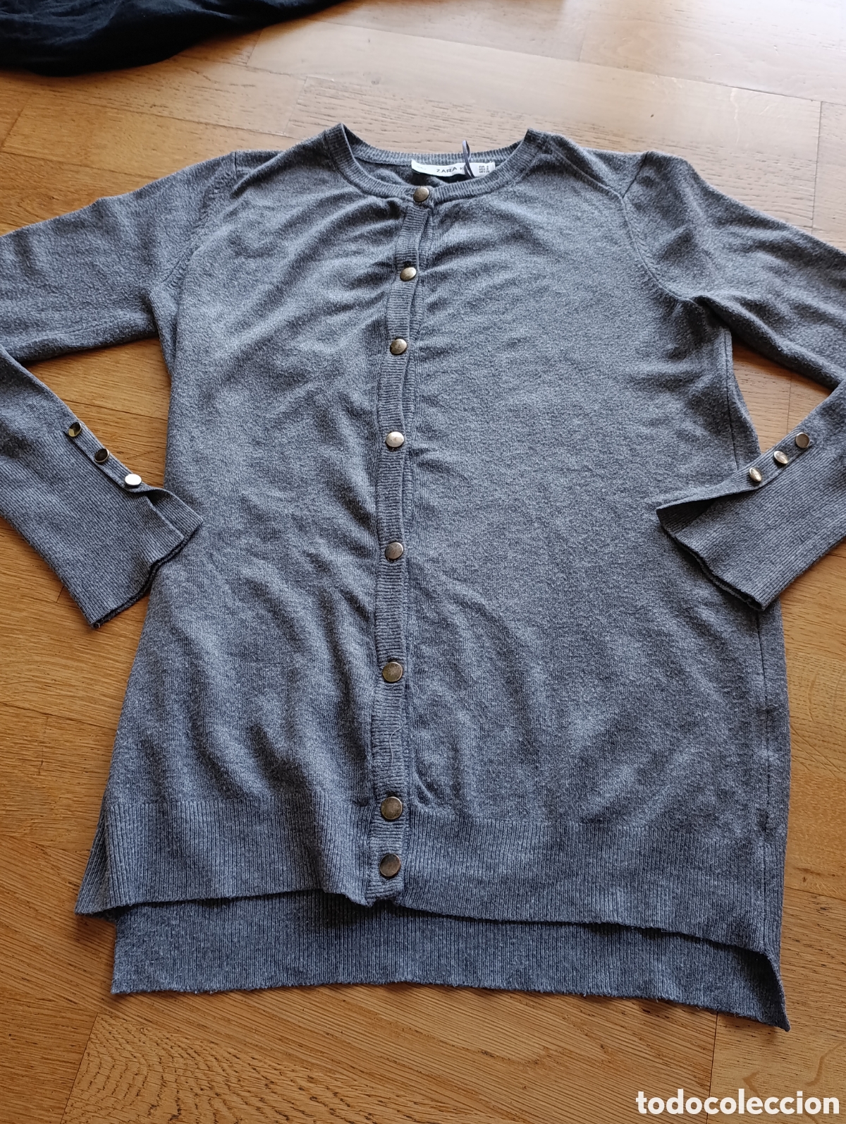 Segunda mano: Jersey abierto gris de mujer - Foto 7