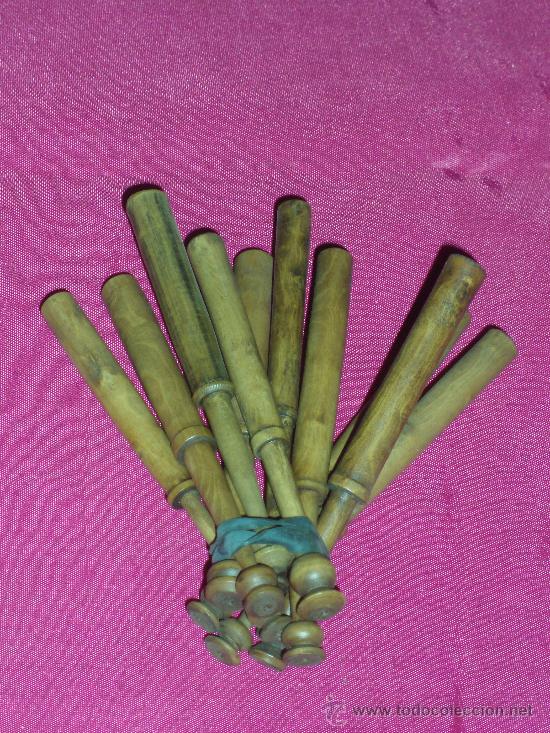 Segunda mano: BOLILLOS DE MADERA ANTIGUOS - Foto 1