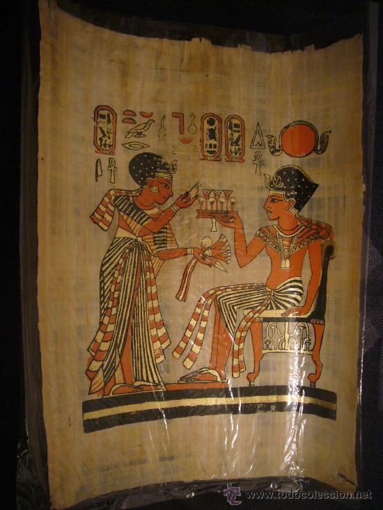Segunda mano: PAPIRO ORIGINAL EGIPCIO 43X32 - Foto 1