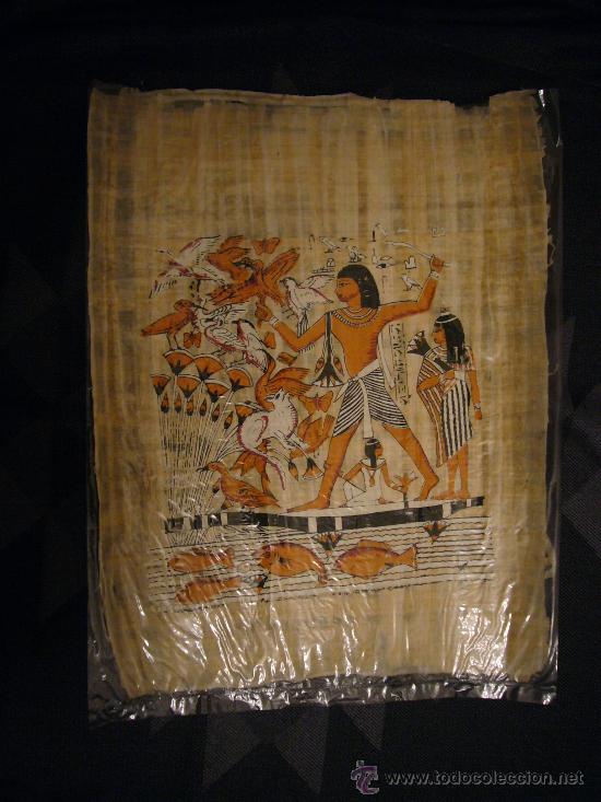 Segunda mano: PAPIRO ORIGINAL EGIPCIO 43X32 - Foto 1