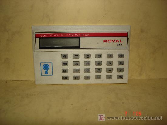 Segunda mano: ELECTRONIC MINI CALCULATOR - ROYAL 842 - - Foto 1