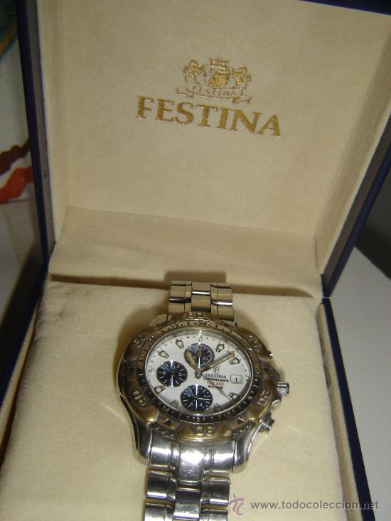 Reloj de cuarzo FESTINA Mambo Chrono F16180 Verde 39mm de segunda mano