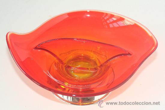 Segunda mano: Centro de cristal Vintage dise&ntilde;o danes. - Foto 1
