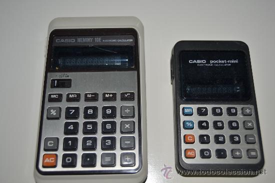 Segunda mano: 2 CALCULADORAS CASIO POCKET-MINI Y CASIO MEMORY 10E - Foto 2