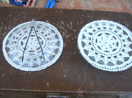 Segunda mano: Trabajo artesanal de hilo  sobre plato, 23 cms - Foto 1