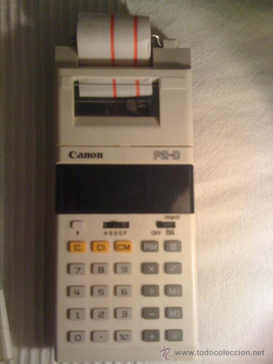 Segunda mano: CALCULADORA CON IMPRESORA. CANON P2-D. FUNCIONA (LOT. 4) - Foto 2