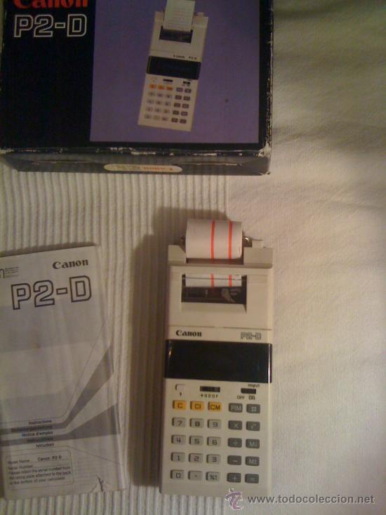 Segunda mano: CALCULADORA CON IMPRESORA. CANON P2-D. FUNCIONA (LOT. 4) - Foto 3