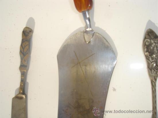 Segunda Mano: paleta y tenedor y cuchillo de bronce - Foto 2 - 29177479