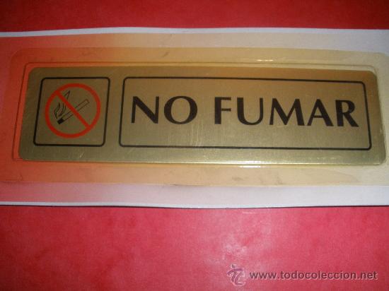 Segunda mano: Se&ntilde;al adhesiva, no fumar. - Foto 1