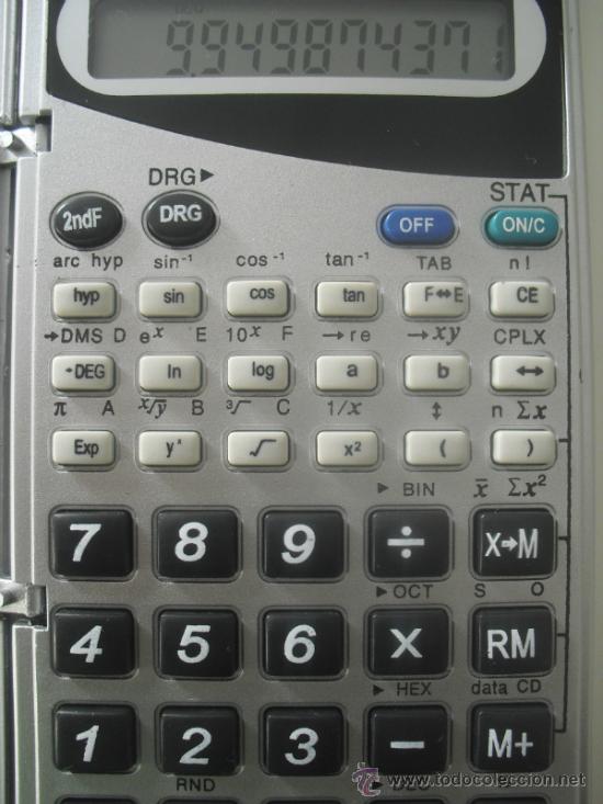 Segunda mano: Calculadora cientifica . Incluye tabla constante. Funciona perfectamente. - Foto 3