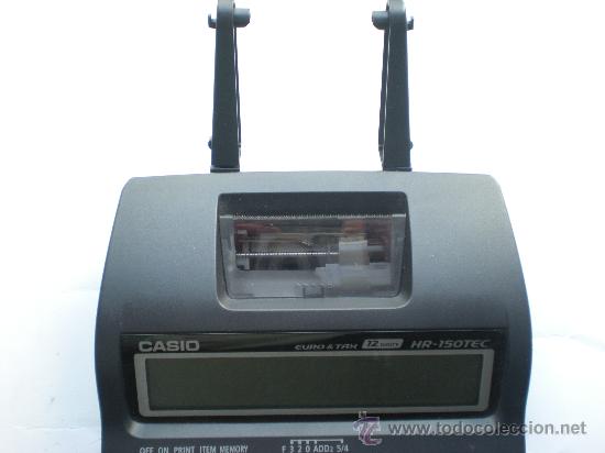 Segunda mano: CALCULADORA-IMPRESORA CASIO HR-150TEC COMO NUEVA - Foto 4