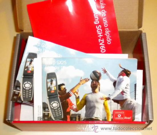 Segunda mano: Caja Vacia y libreto usuario - SHARP GX25 - vodafone - Foto 2