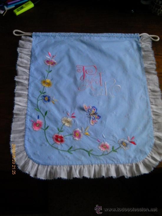 Segunda mano: BOLSA BORDADA PARA EL PAN - TALEGA - Foto 2