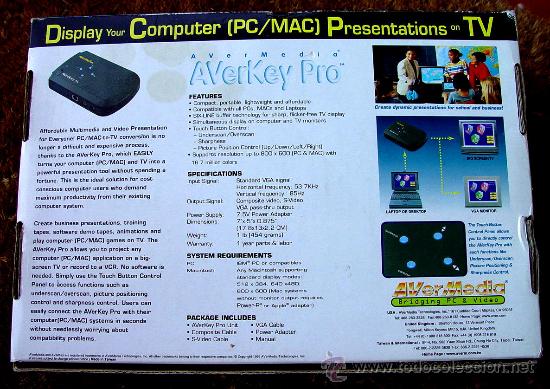 Segunda mano: Conversor VGA PC a video compuesto.AverKey-Pro..sanna - Foto 2