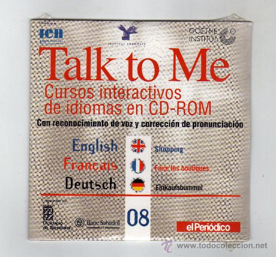 Segunda mano: TALK TO ME N&ordm; 8 &middot; CURSOS INTERACTIVOS DE IDIOMAS EN CD-ROM &middot; De compras - PRECINTADO - Foto 1