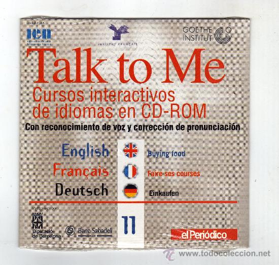 Segunda mano: TALK TO ME N&ordm; 11 &middot; CURSOS INTERACTIVOS DE IDIOMAS EN CD-ROM &middot; Comprando comida - PRECINTADO - Foto 1