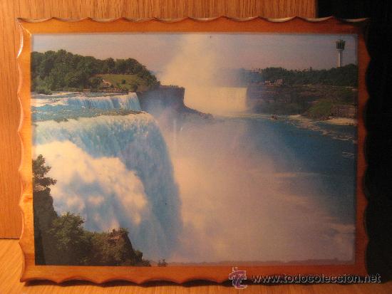 Segunda mano: CUADRO LACADO DE MADERA CATARATAS DEL NI&Aacute;GARA - Foto 1