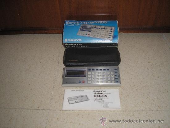 Segunda M&atilde;o: Sanyo language translator ELT 1000 with box and instruction manual (no funciona)