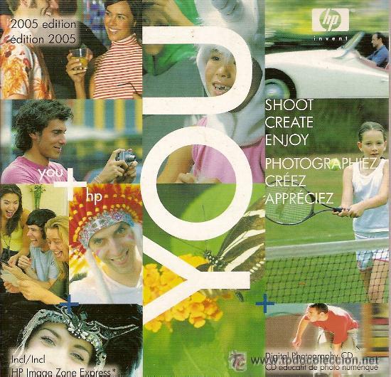 Segunda mano: CD-ROM con programa HP You Image Zone Express para edici&oacute;n fotogr&aacute;fica. En 14 idiomas. - Foto 1