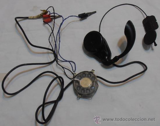 Segunda mano: AURICULARES CON MICROFONO Y DISCO DE TELEFONO DE CENTRALITA TELEFONICA - Foto 1