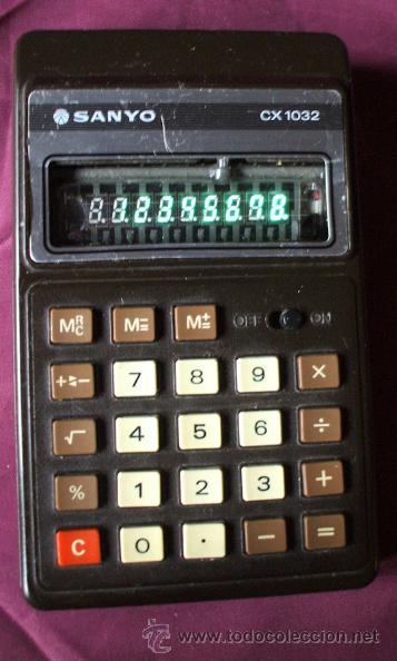 Segunda mano: CALCULADORA VINTAGE SANYO CX-1032 DE 1979 FUNCIONANDO - Foto 1