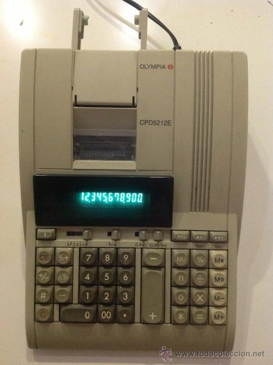 Segunda mano: Antigua CALCULADORA OLIMPIA CPD5212E ,FUNCIONANDO - Foto 2
