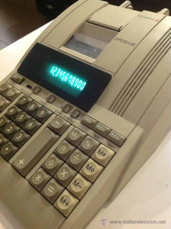 Segunda mano: Antigua CALCULADORA OLIMPIA CPD5212E ,FUNCIONANDO - Foto 3