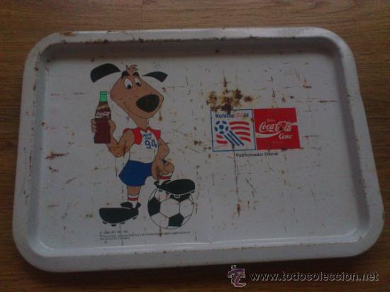 Segunda mano: Antigua bandeja de coca coa de la world cup 94 1992 - Foto 1