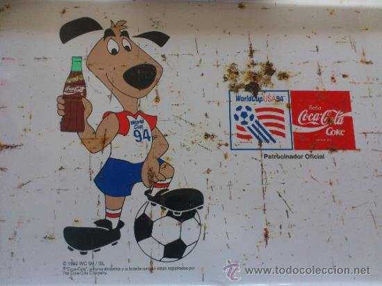 Segunda mano: Antigua bandeja de coca coa de la world cup 94 1992 - Foto 2