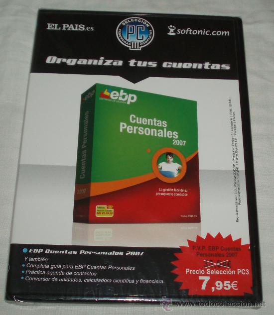 Segunda mano: Programa informatica CD cuentas personales precintado - Foto 1