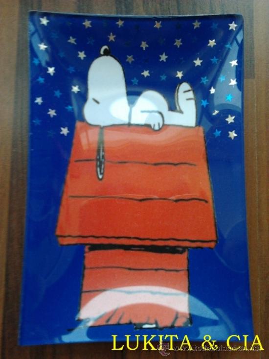 Segunda mano: PRECIOSO PLATO DE SNOOPY HECHO EN DECOUPAGE - Foto 1
