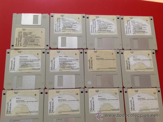 Segunda mano: Microsoft Windows 95 disquetes / disquettes / diskettes - Foto 2