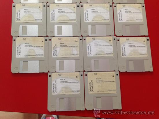 Segunda mano: Microsoft Windows 95 disquetes / disquettes / diskettes - Foto 3