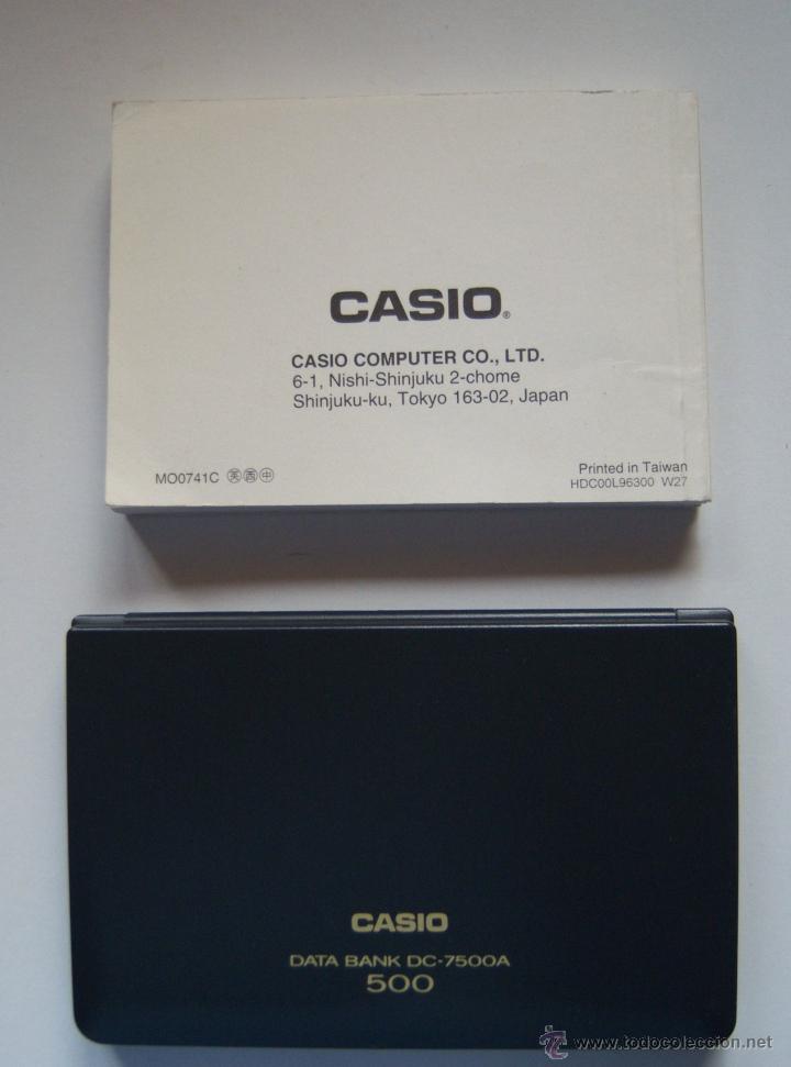 Segunda mano: Casio Computer. Data Bank. 1989. Nunca usada. DC-7500A. 12 x 7,5 cm. Agenda electr&oacute;nica - Foto 2