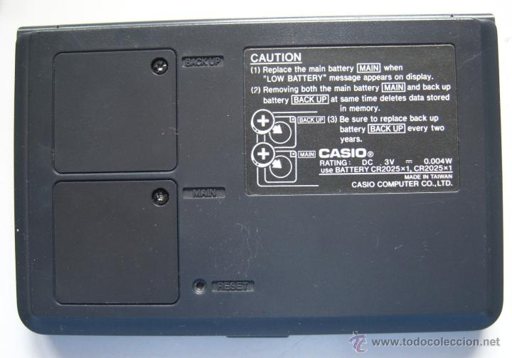 Segunda mano: Casio Computer. Data Bank. 1989. Nunca usada. DC-7500A. 12 x 7,5 cm. Agenda electr&oacute;nica - Foto 3