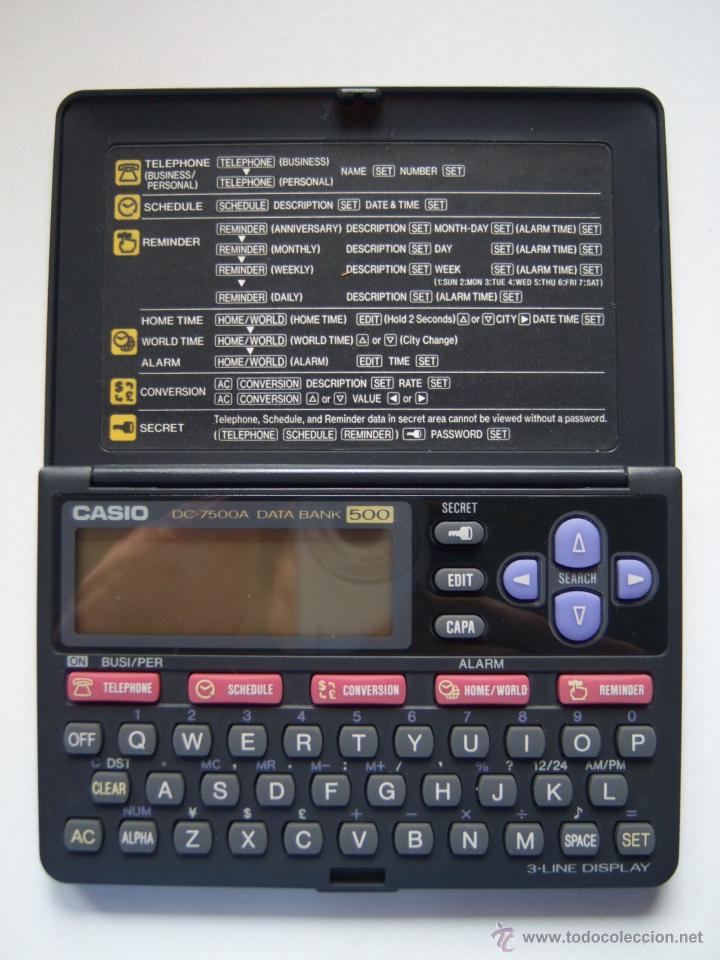 Segunda mano: Casio Computer. Data Bank. 1989. Nunca usada. DC-7500A. 12 x 7,5 cm. Agenda electr&oacute;nica - Foto 4
