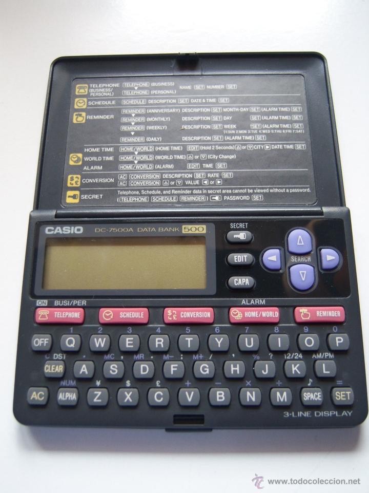 Segunda mano: Casio Computer. Data Bank. 1989. Nunca usada. DC-7500A. 12 x 7,5 cm. Agenda electr&oacute;nica - Foto 6