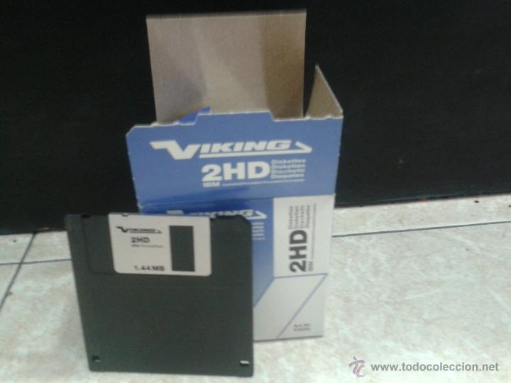 Segunda mano: Caja 25 diskettes virgenes 2HD IBM Viking - Foto 2