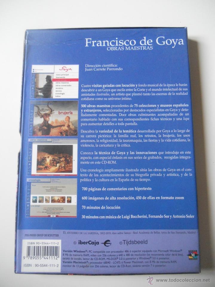 Segunda mano: Goya - Francisco de Goya Obras Maestras - CD ROM MAC PC - Foto 5