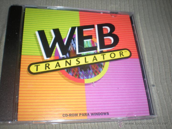 Segunda mano: WEB TRANSLATOR CD-ROM PARA WINDOWS - Foto 1