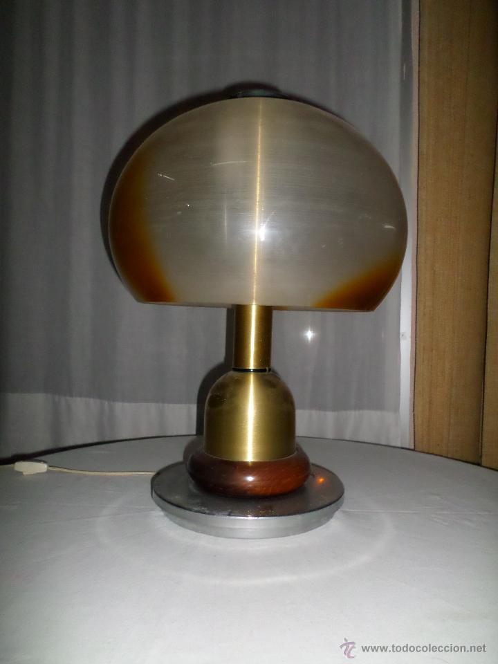 Segunda mano: Lampara estilo vintage. Pantalla esferica. - Foto 1