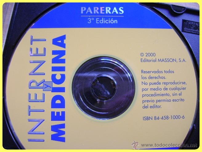 Segunda mano: CD-Rom Internet y Medicina, Pareras 3&ordf; edici&oacute;n. Masson 2000 - Foto 1
