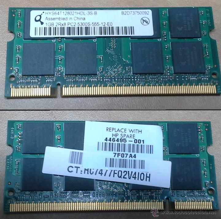 Segunda mano: DDR2 1GB (USADA, DE UN PORT&Aacute;TIL HP) - Foto 1