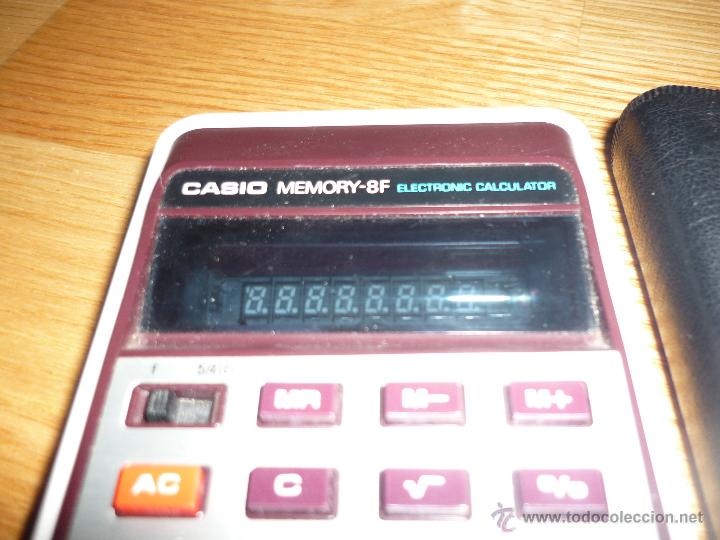 Segunda mano: CALCULADORA CASIO MEMORY - 8F H812 CON FUNDA ORIGINAL - Foto 5