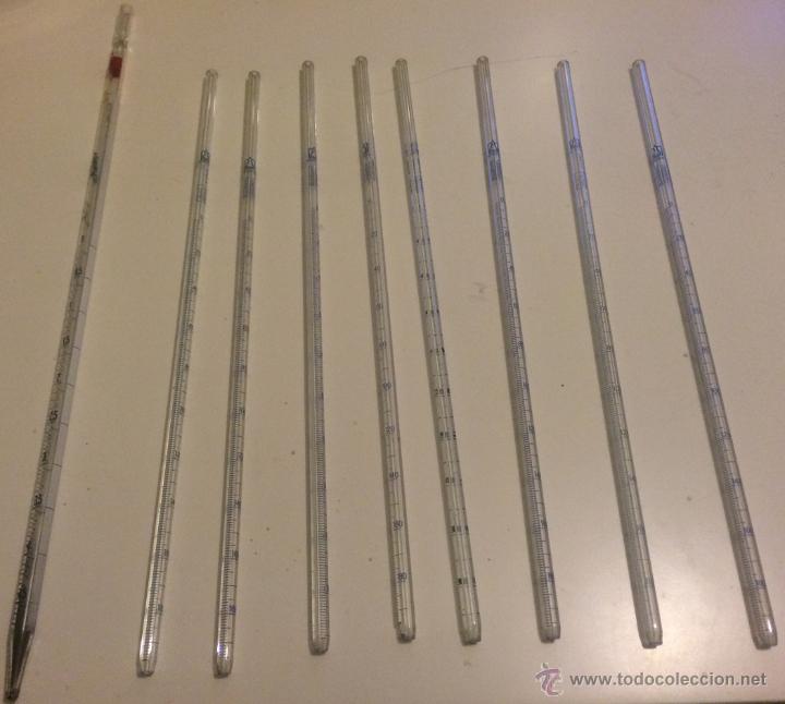 9 pipetas graduadas antiguas. material médico y - Compra venta en  todocoleccion