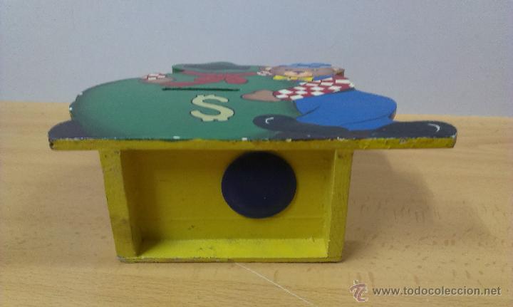 Segunda mano: PERCHA Y HUCHA EN MADERA PINTADA CON OSITOS - Foto 4